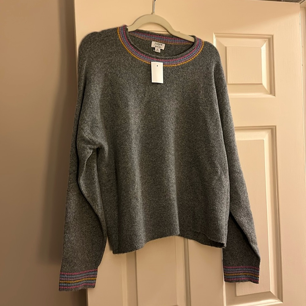 New with tags JCrew extra soft gray sweater